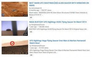 UFOs on mars